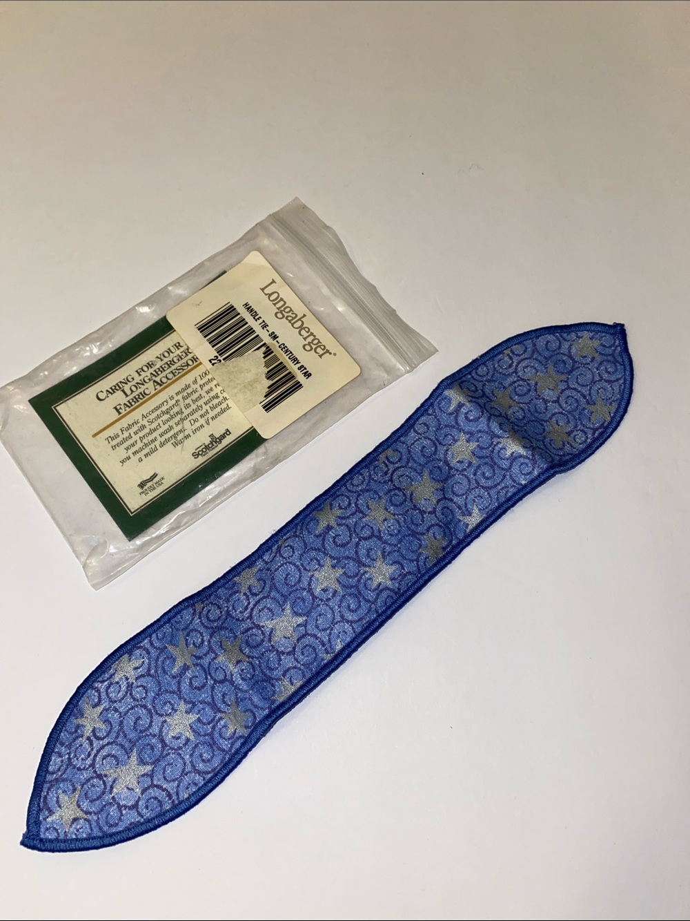 Longaberger Fabric Handle Tie Century Star Design